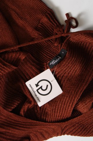 Дамски пуловер Jean Pascale, Размер S, Цвят Кафяв, Цена 13,05 лв.