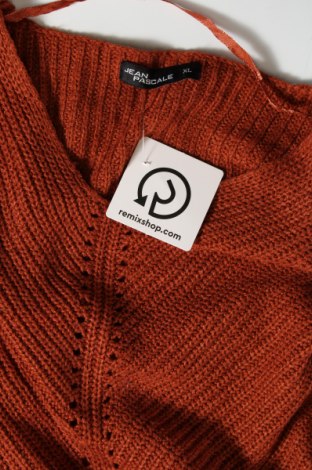 Дамски пуловер Jean Pascale, Размер XL, Цвят Кафяв, Цена 5,80 лв.