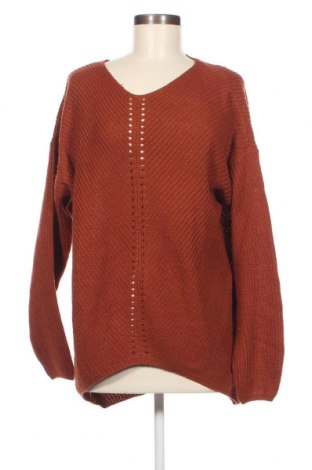 Дамски пуловер Jean Pascale, Размер XL, Цвят Кафяв, Цена 17,40 лв.