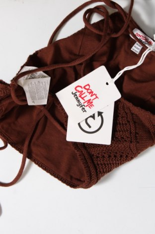 Дамски пуловер Jennyfer, Размер XXS, Цвят Кафяв, Цена 17,48 лв.