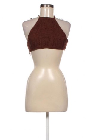 Дамски пуловер Jennyfer, Размер XXS, Цвят Кафяв, Цена 17,48 лв.