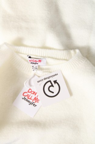 Γυναικείο πουλόβερ Jennyfer, Μέγεθος S, Χρώμα Λευκό, Τιμή 10,20 €