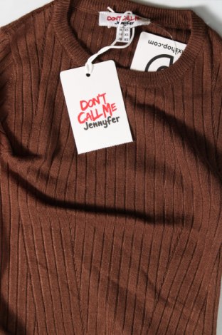 Γυναικείο πουλόβερ Jennyfer, Μέγεθος XS, Χρώμα Καφέ, Τιμή 10,67 €
