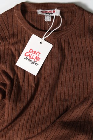 Дамски пуловер Jennyfer, Размер L, Цвят Кафяв, Цена 19,78 лв.