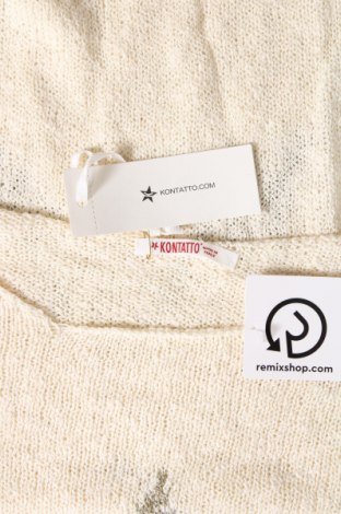 Дамски пуловер Kontatto, Размер M, Цвят Екрю, Цена 13,95 лв.