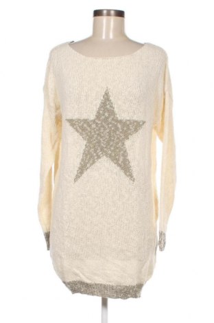 Γυναικείο πουλόβερ Kontatto, Μέγεθος L, Χρώμα Εκρού, Τιμή 57,53 €
