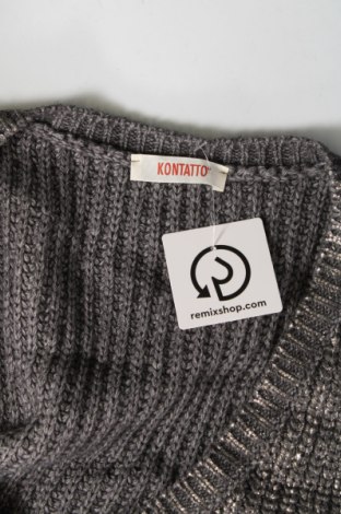 Γυναικείο πουλόβερ Kontatto, Μέγεθος L, Χρώμα Γκρί, Τιμή 4,82 €