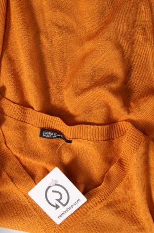 Дамски пуловер Laura Torelli, Размер M, Цвят Жълт, Цена 11,60 лв.