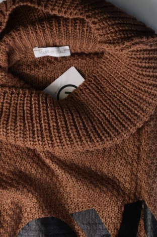 Damski sweter Made In Italy, Rozmiar M, Kolor Beżowy, Cena 25,05 zł