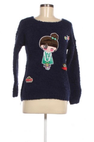 Дамски пуловер May&Co, Размер M, Цвят Син, Цена 4,64 лв.