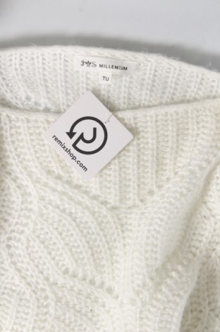 Дамски пуловер Millenium, Размер M, Цвят Бял, Цена 5,80 лв.