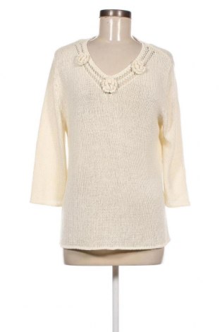 Γυναικείο πουλόβερ Moda & More, Μέγεθος M, Χρώμα Εκρού, Τιμή 10,54 €