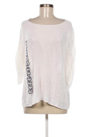 Γυναικείο πουλόβερ Monari, Μέγεθος XL, Χρώμα Λευκό, Τιμή 23,01 €