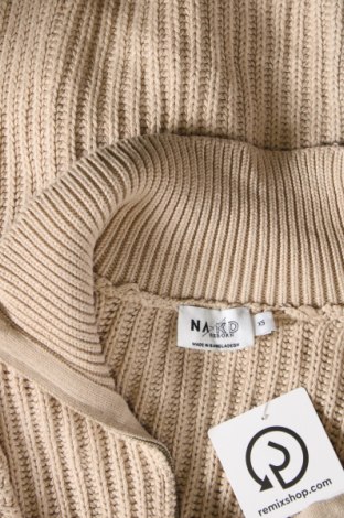 Γυναικείο πουλόβερ NA-KD, Μέγεθος XS, Χρώμα  Μπέζ, Τιμή 5,58 €