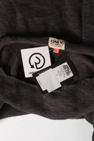 Дамски пуловер ONLY, Размер M, Цвят Сив, Цена 24,80 лв.