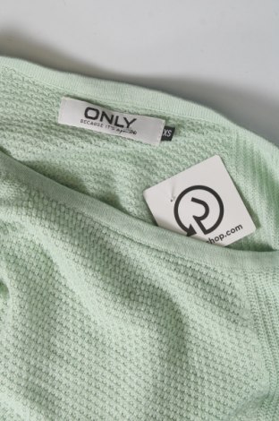 Γυναικείο πουλόβερ ONLY, Μέγεθος XS, Χρώμα Πράσινο, Τιμή 7,14 €