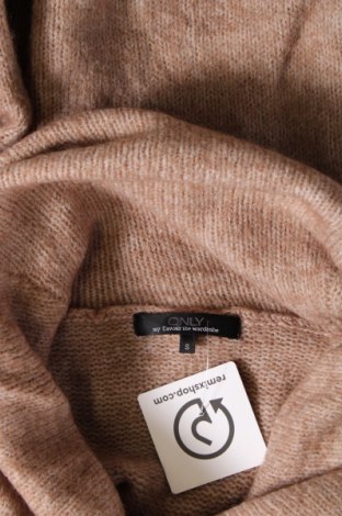 Дамски пуловер ONLY, Размер S, Цвят Бежов, Цена 7,83 лв.