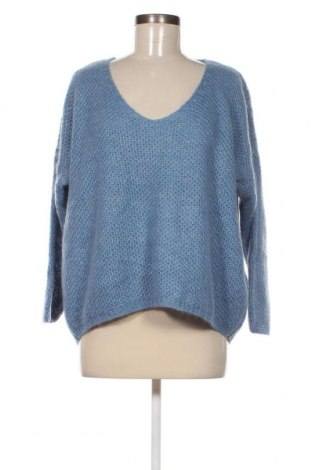 Γυναικείο πουλόβερ POINT VIRGULE, Μέγεθος L, Χρώμα Μπλέ, Τιμή 3,59 €