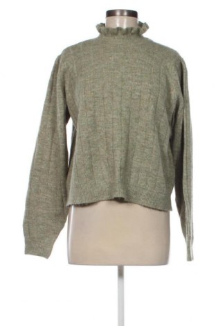 Дамски пуловер Pieces, Размер L, Цвят Зелен, Цена 12,15 лв.