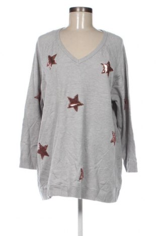 Γυναικείο πουλόβερ Rockmans, Μέγεθος XL, Χρώμα Γκρί, Τιμή 23,01 €