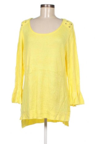 Дамски пуловер Rockmans, Размер XL, Цвят Жълт, Цена 16,40 лв.