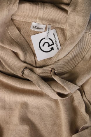Дамски пуловер S.Oliver, Размер M, Цвят Бежов, Цена 16,40 лв.