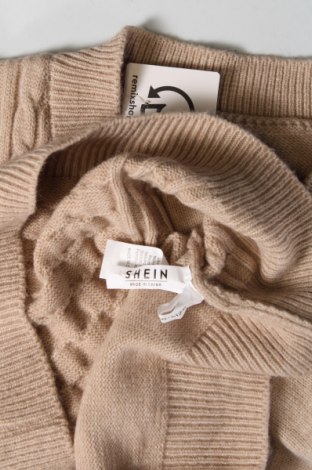 Дамски пуловер SHEIN, Размер M, Цвят Бежов, Цена 8,12 лв.
