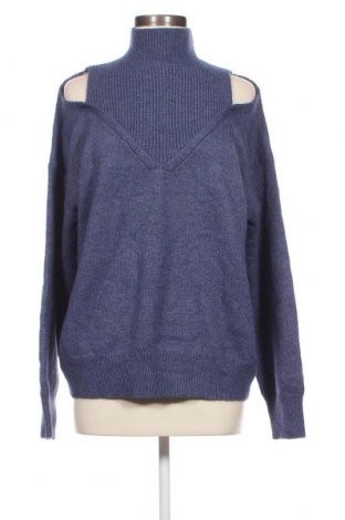 Дамски пуловер SHEIN, Размер L, Цвят Син, Цена 8,41 лв.