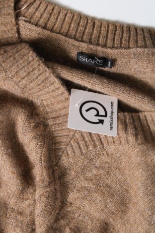 Дамски пуловер Share, Размер XXL, Цвят Кафяв, Цена 11,60 лв.