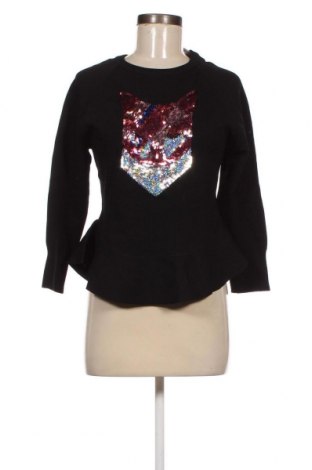 Дамски пуловер Silvian Heach, Размер M, Цвят Черен, Цена 11,78 лв.