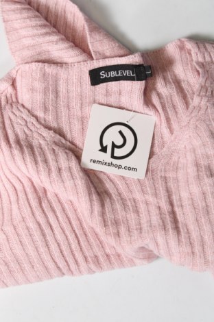 Дамски пуловер Sublevel, Размер L, Цвят Розов, Цена 5,80 лв.