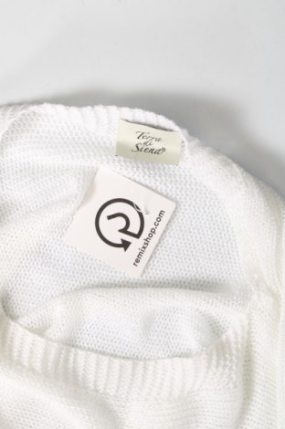Дамски пуловер Terra di Siena, Размер M, Цвят Бял, Цена 16,40 лв.