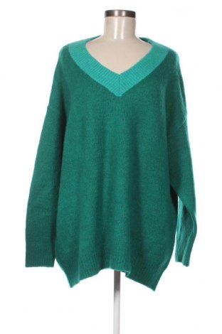 Дамски пуловер Triangle By s.Oliver, Размер XXL, Цвят Зелен, Цена 41,00 лв.