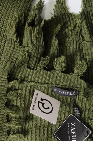 Дамски пуловер Zaful, Размер M, Цвят Зелен, Цена 11,50 лв.