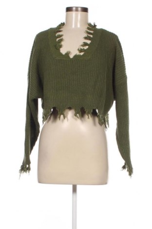 Pulover de femei Zaful, Mărime M, Culoare Verde, Preț 60,53 Lei