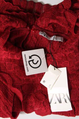 Дамски пуловер Zara, Размер M, Цвят Червен, Цена 24,80 лв.