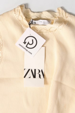 Дамски пуловер Zara, Размер S, Цвят Екрю, Цена 62,00 лв.
