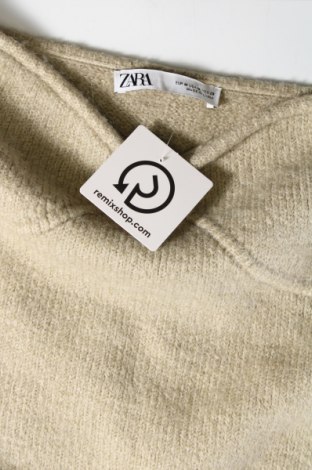 Дамски пуловер Zara, Размер M, Цвят Бежов, Цена 6,75 лв.