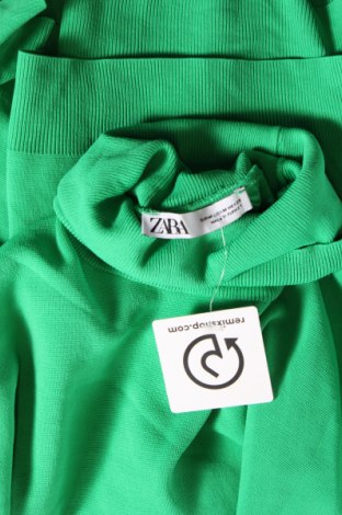 Дамски пуловер Zara, Размер M, Цвят Зелен, Цена 27,00 лв.