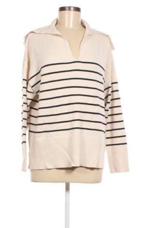 Дамски пуловер Zara, Размер M, Цвят Бежов, Цена 13,50 лв.