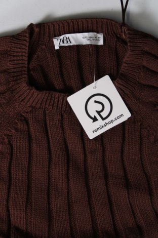 Γυναικείο πουλόβερ Zara, Μέγεθος L, Χρώμα Καφέ, Τιμή 2,51 €
