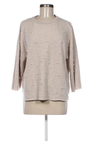 Дамски пуловер Zara, Размер L, Цвят Бежов, Цена 9,45 лв.