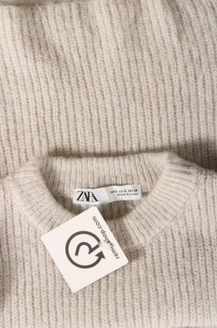 Damenpullover Zara, Größe S, Farbe Grau, Preis 3,38 €
