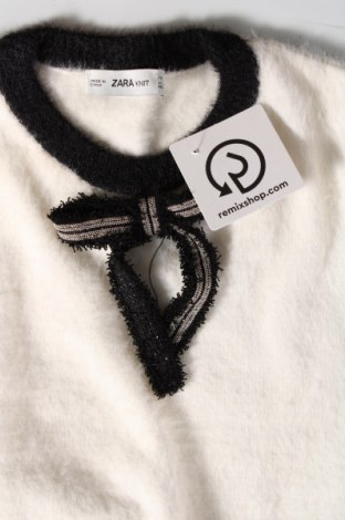 Pulover de femei Zara Knitwear, Mărime S, Culoare Alb, Preț 69,00 Lei