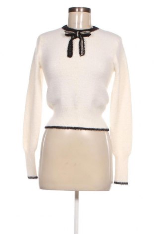 Дамски пуловер Zara Knitwear, Размер S, Цвят Бял, Цена 27,05 лв.