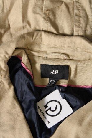 Дамски шлифер H&M, Размер XS, Цвят Бежов, Цена 11,25 лв.