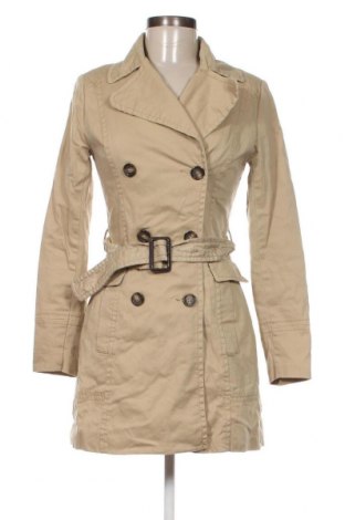 Дамски шлифер H&M, Размер XS, Цвят Бежов, Цена 45,00 лв.