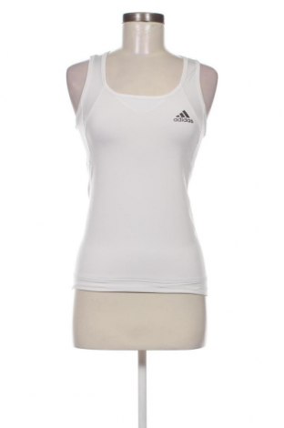 Γυναίκειο αθλητικό τοπ Adidas, Μέγεθος S, Χρώμα Λευκό, Τιμή 17,80 €