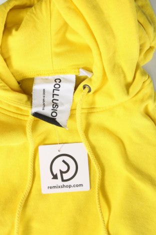Γυναικείο φούτερ Collusion, Μέγεθος XS, Χρώμα Κίτρινο, Τιμή 13,75 €