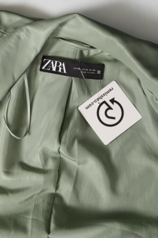 Damen Lederblazer Zara, Größe XS, Farbe Grün, Preis 33,40 €